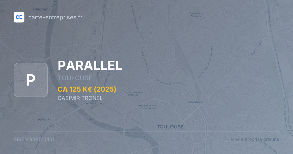 PARALLEL — 939125431 — fiche entreprise