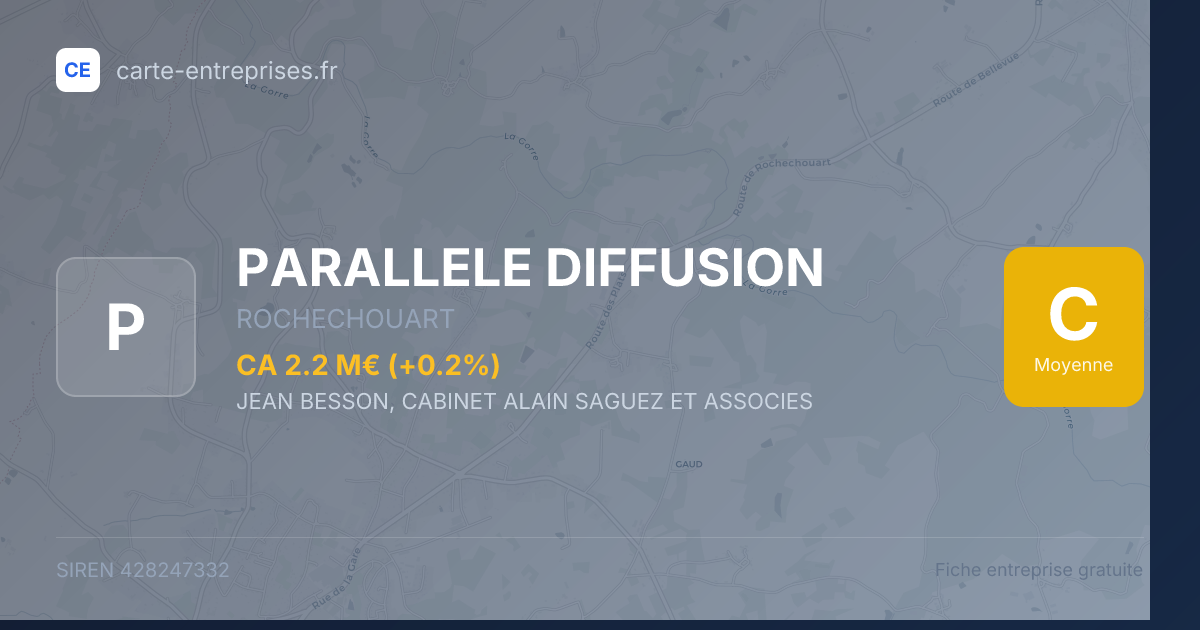 PARALLELE DIFFUSION — 428247332 — fiche entreprise