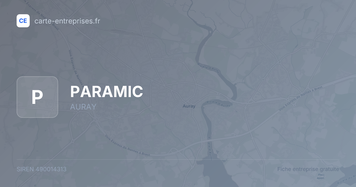 PARAMIC — 490014313 — fiche entreprise