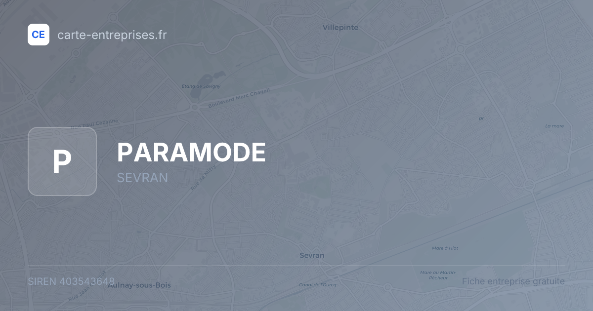 PARAMODE — 403543648 — fiche entreprise
