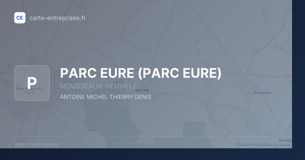 PARC EURE — 915206080 — fiche entreprise