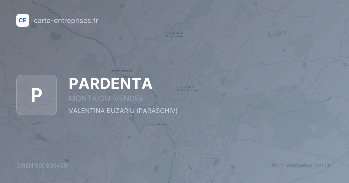 PARDENTA — 900895459 — fiche entreprise
