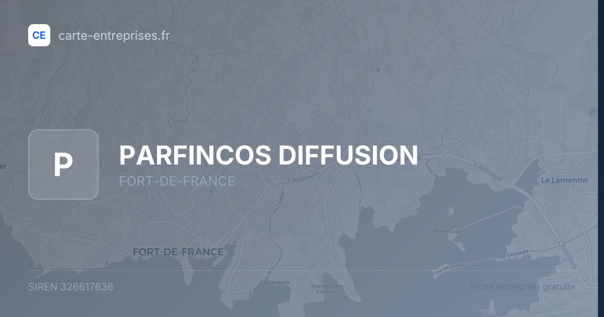 PARFINCOS DIFFUSION — 326617636 — fiche entreprise