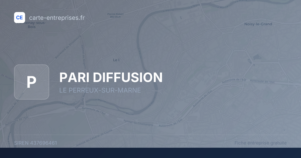 PARI DIFFUSION — 437696461 — fiche entreprise
