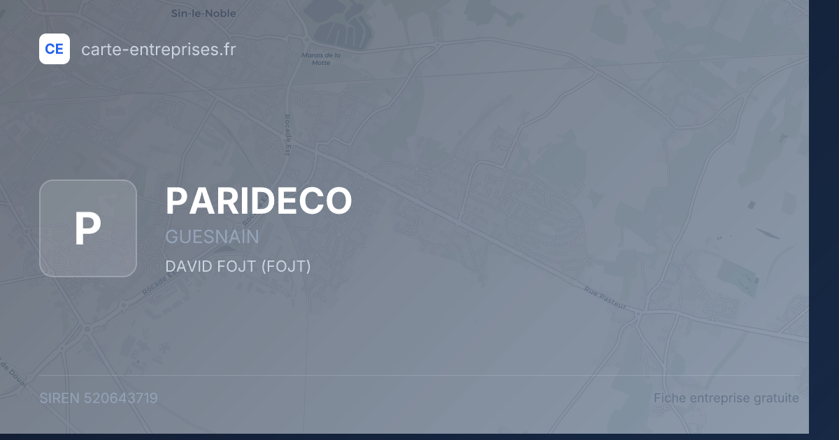 PARIDECO — 520643719 — fiche entreprise