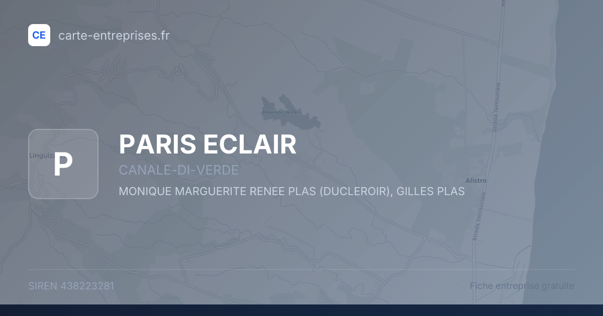PARIS ECLAIR — 438223281 — fiche entreprise