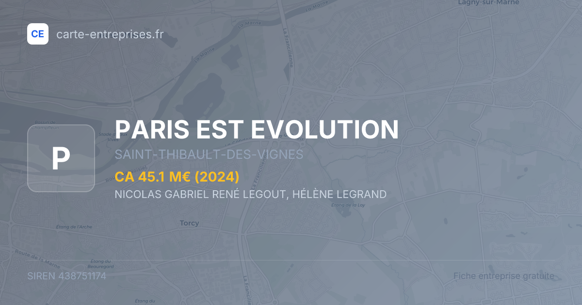 PARIS EST EVOLUTION — 438751174 — fiche entreprise