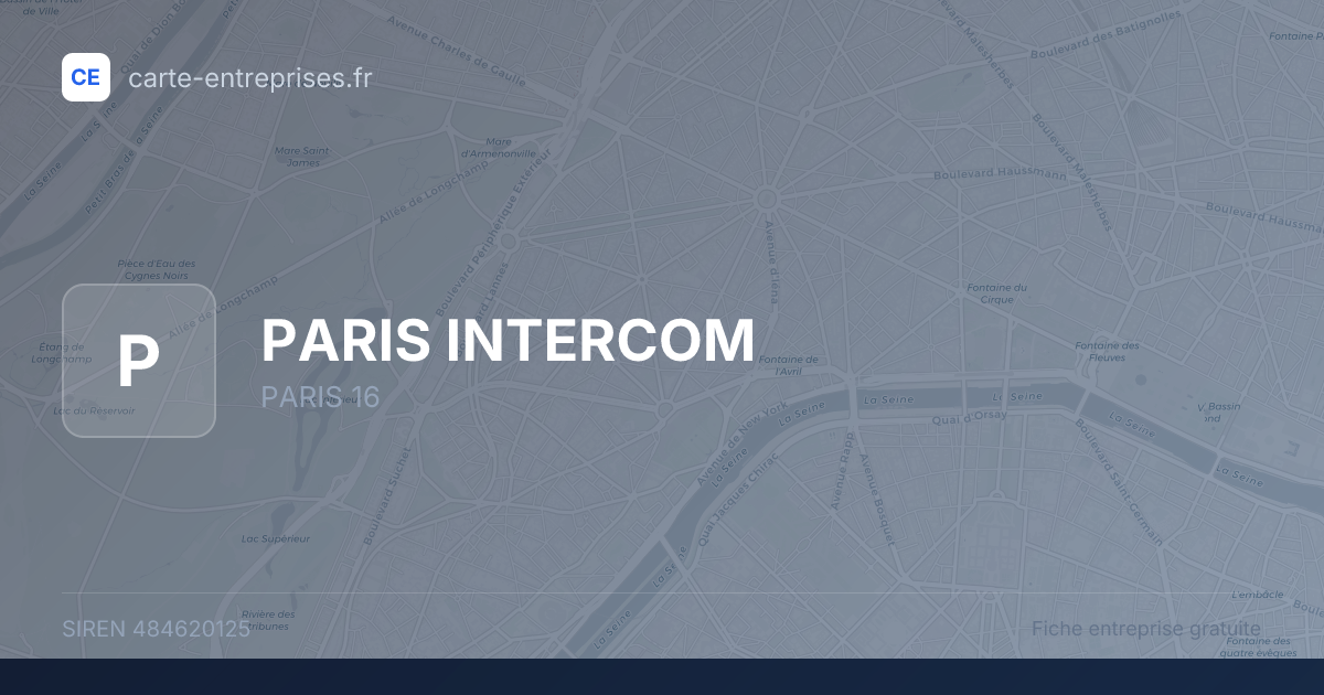 PARIS INTERCOM — 484620125 — fiche entreprise