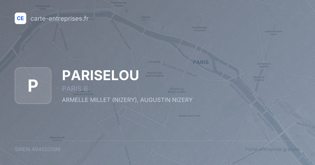 PARISELOU — 494552599 — fiche entreprise