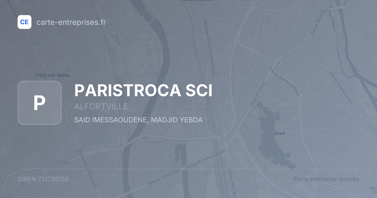 PARISTROCA SCI — 751726159 — fiche entreprise