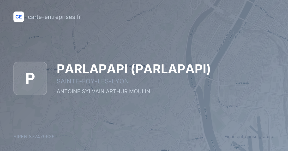 PARLAPAPI — 877479626 — fiche entreprise