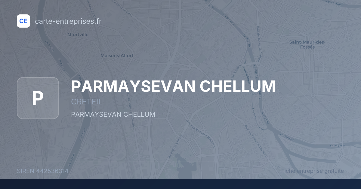 PARMAYSEVAN CHELLUM — 442536314 — fiche entreprise
