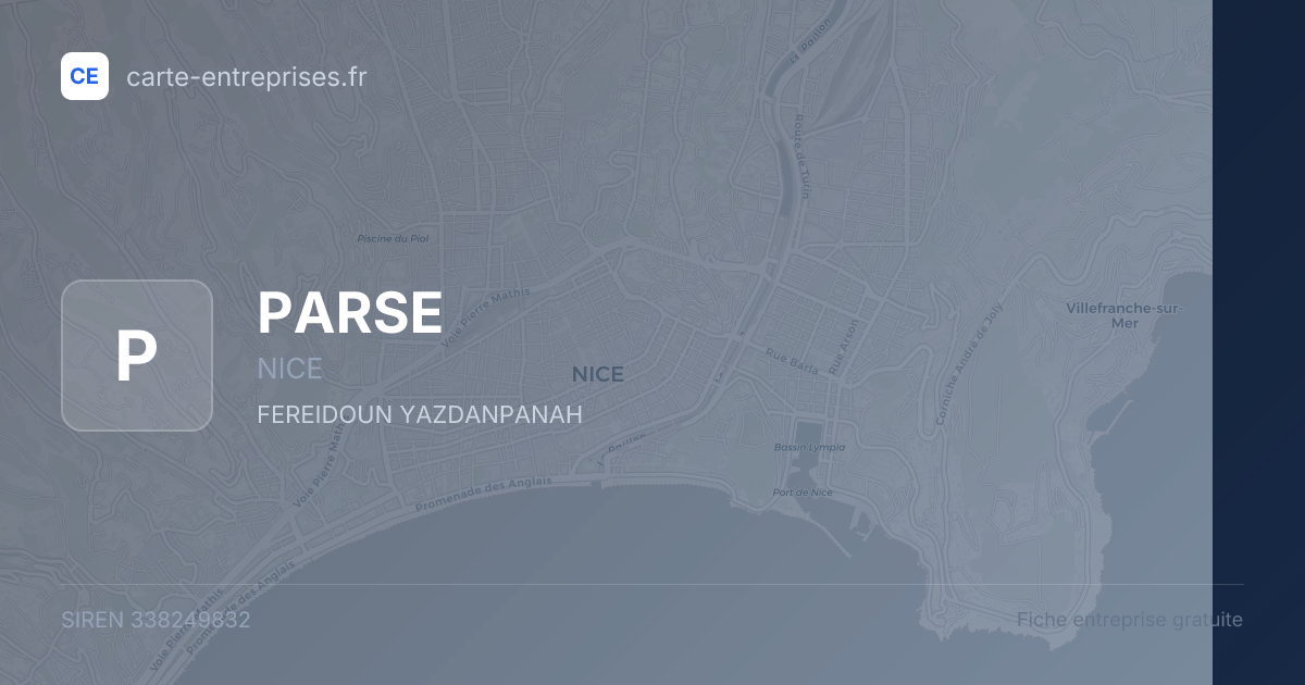 PARSE — 338249832 — fiche entreprise