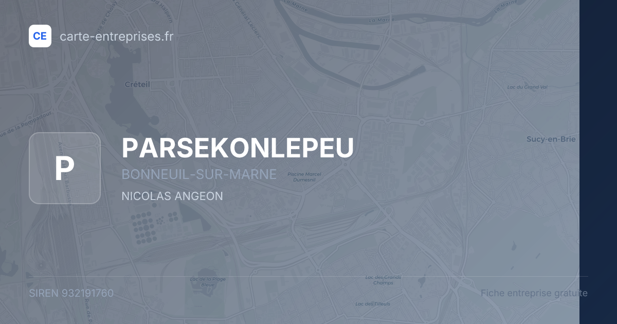 PARSEKONLEPEU — 932191760 — fiche entreprise