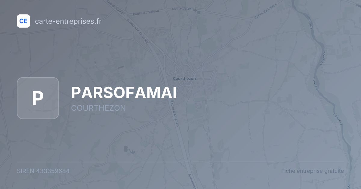 PARSOFAMAI — 433359684 — fiche entreprise