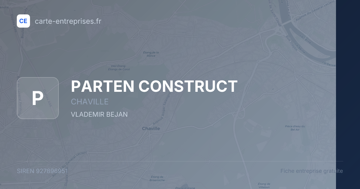 PARTEN CONSTRUCT — 927896951 — fiche entreprise