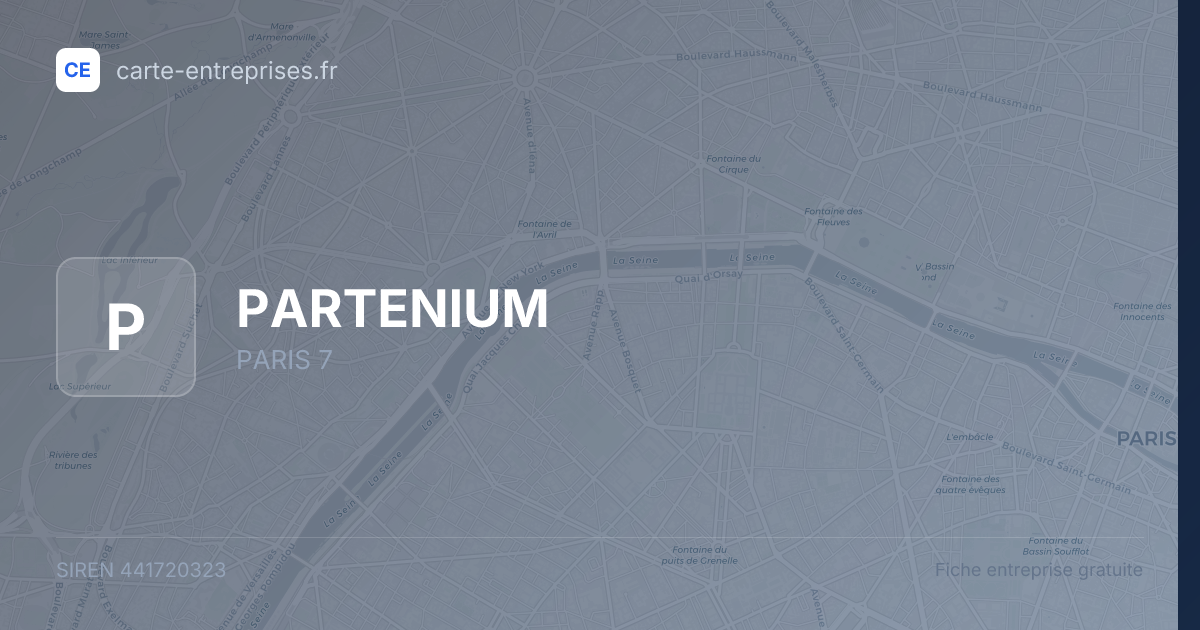 PARTENIUM — 441720323 — fiche entreprise