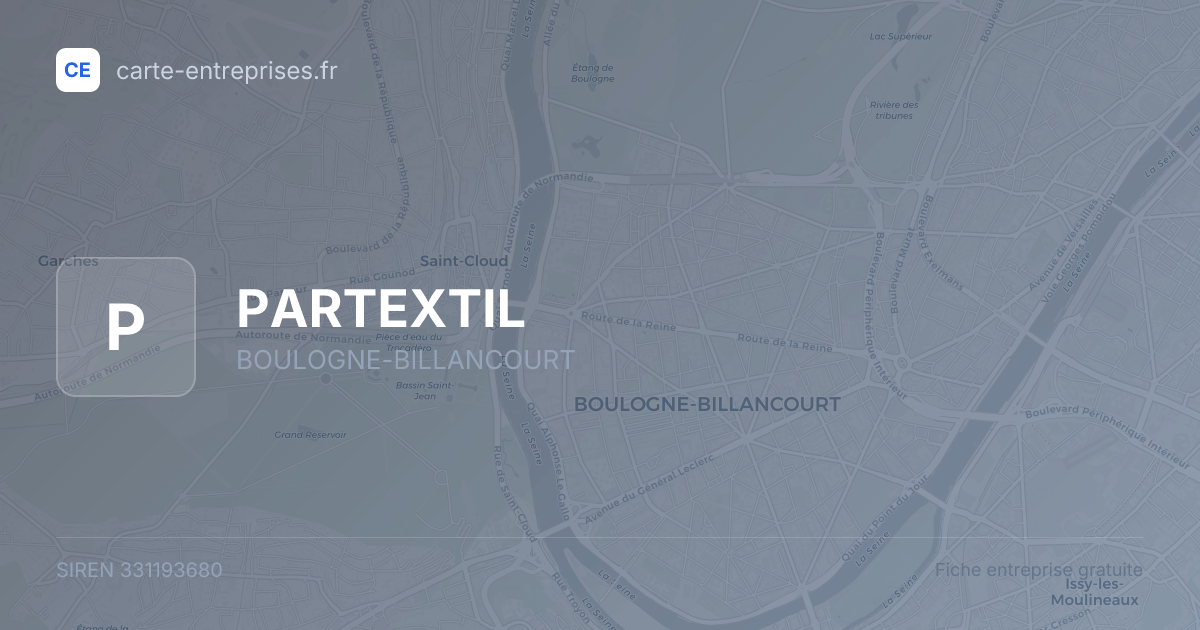 PARTEXTIL — 331193680 — fiche entreprise