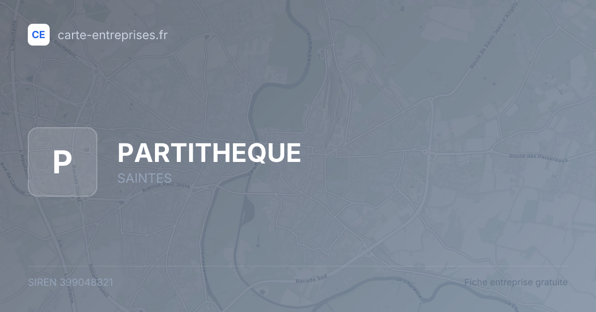 PARTITHEQUE — 399048321 — fiche entreprise