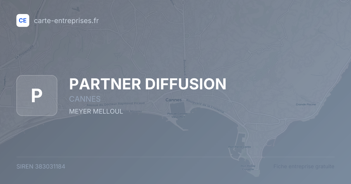 PARTNER DIFFUSION — 383031184 — fiche entreprise