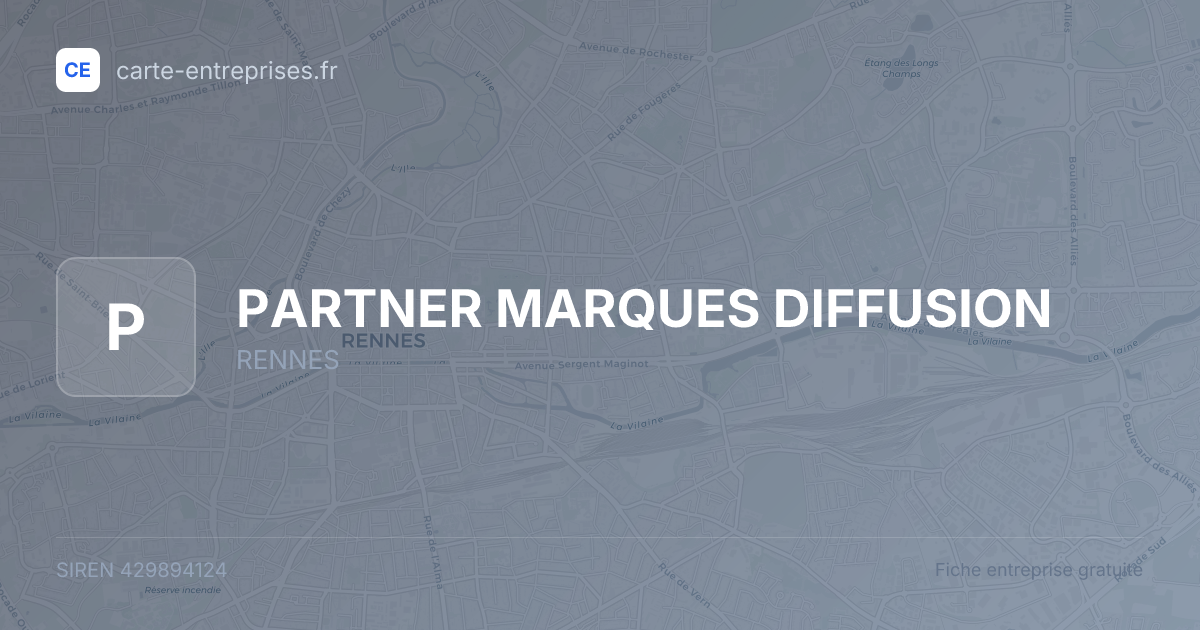 PARTNER MARQUES DIFFUSION — 429894124 — fiche entreprise