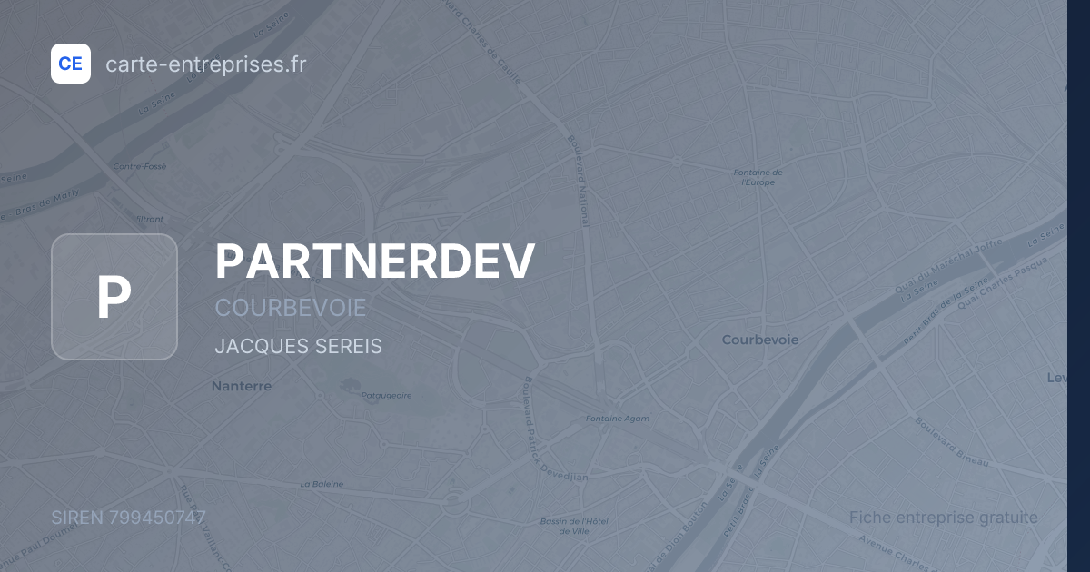 PARTNERDEV — 799450747 — fiche entreprise
