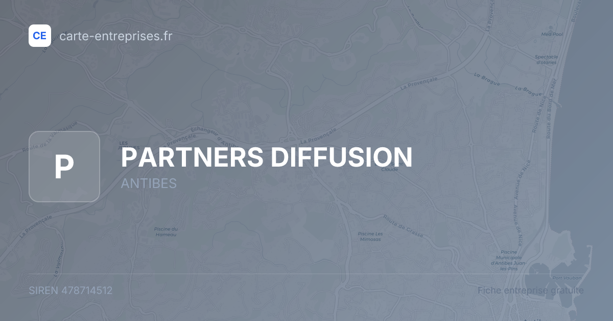 PARTNERS DIFFUSION — 478714512 — fiche entreprise
