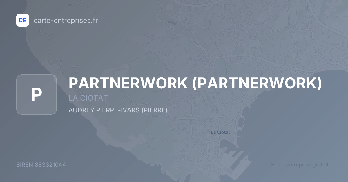 PARTNERWORK — 883321044 — fiche entreprise