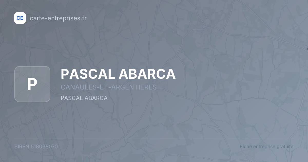 PASCAL ABARCA — 518038070 — fiche entreprise
