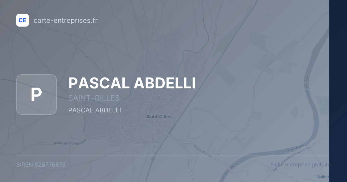 PASCAL ABDELLI — 528776875 — fiche entreprise