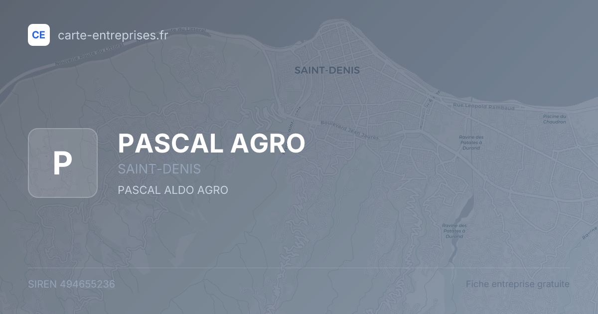 PASCAL AGRO — 494655236 — fiche entreprise