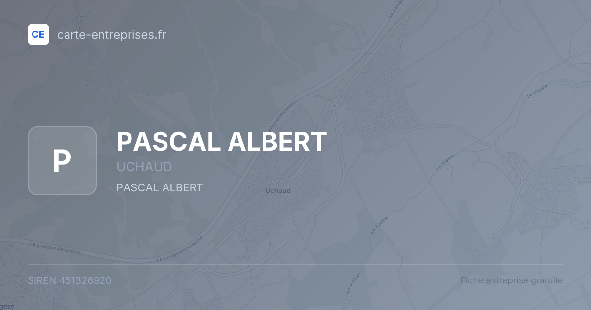 PASCAL ALBERT — 451326920 — fiche entreprise
