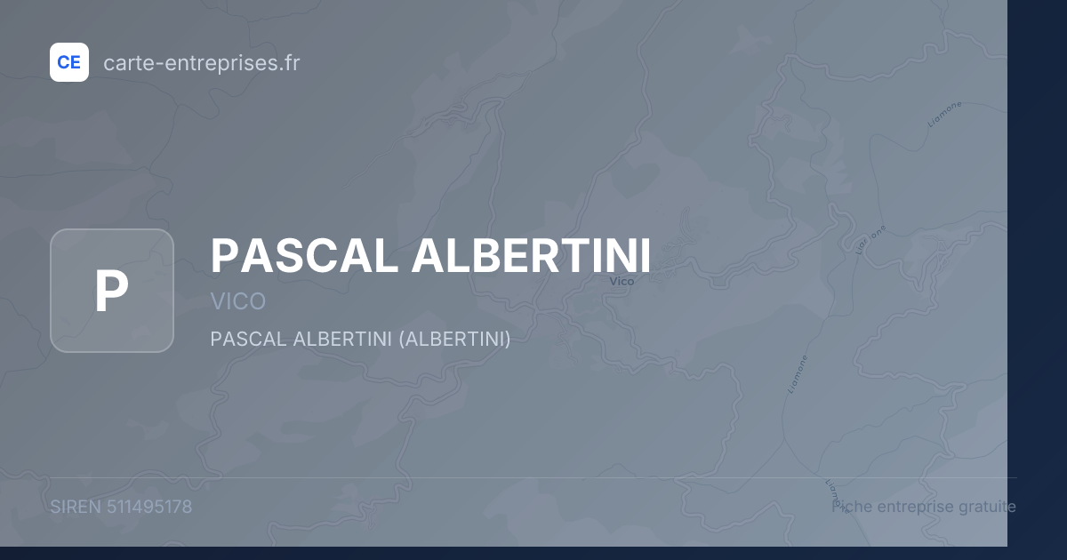 PASCAL ALBERTINI — 511495178 — fiche entreprise