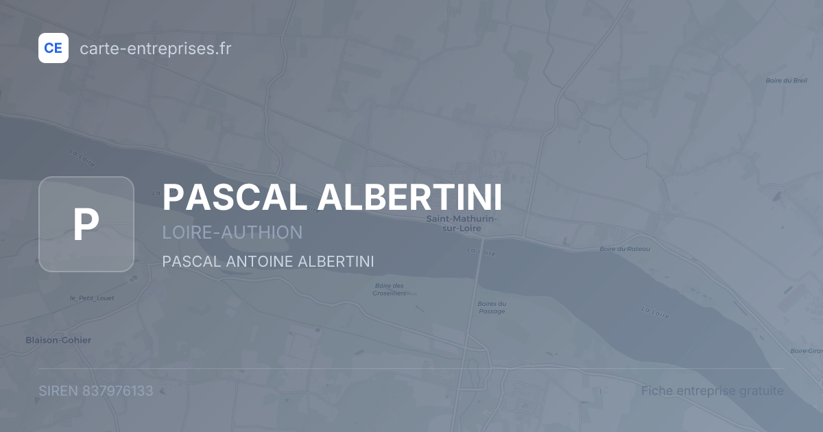 PASCAL ALBERTINI — 837976133 — fiche entreprise