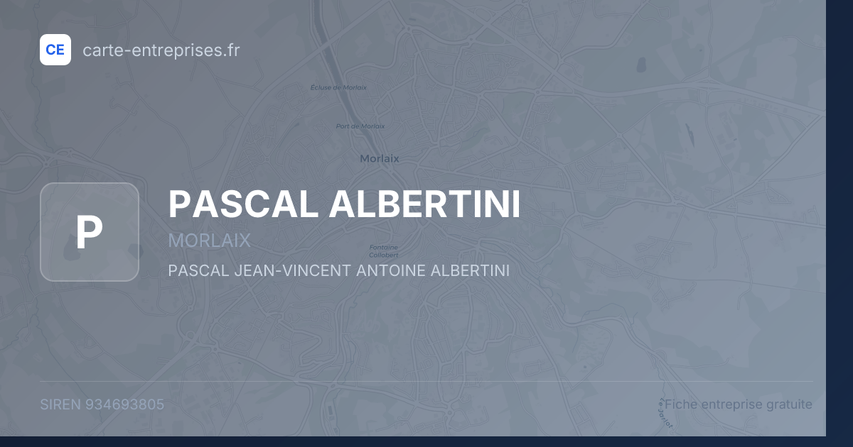 PASCAL ALBERTINI — 934693805 — fiche entreprise