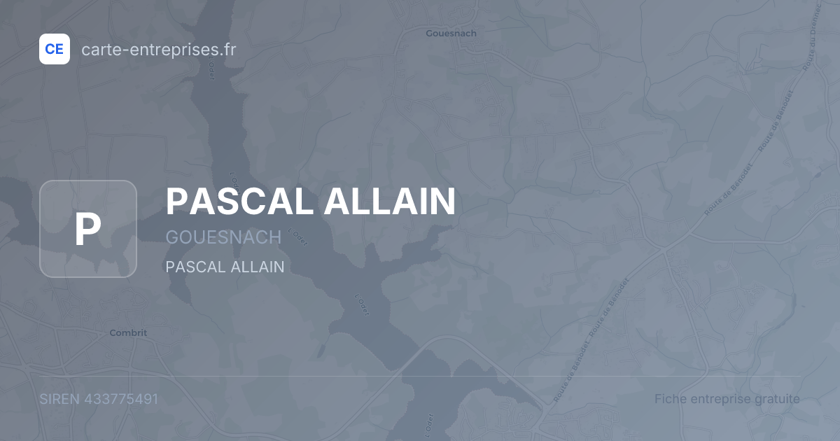 PASCAL ALLAIN — 433775491 — fiche entreprise