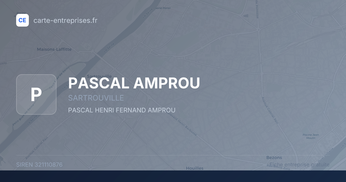 PASCAL AMPROU — 321110876 — fiche entreprise