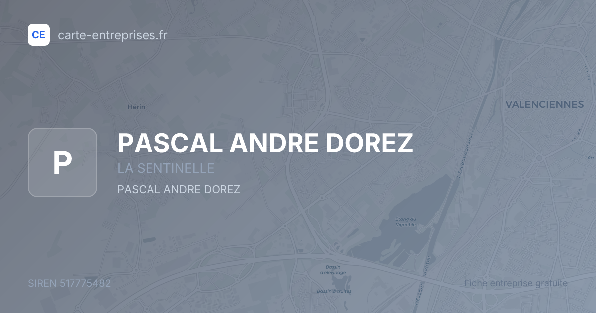 PASCAL ANDRE DOREZ — 517775482 — fiche entreprise