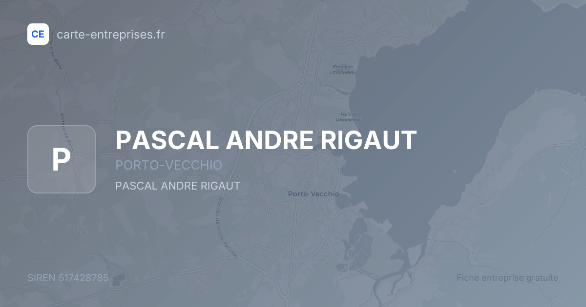 PASCAL ANDRE RIGAUT — 517428785 — fiche entreprise