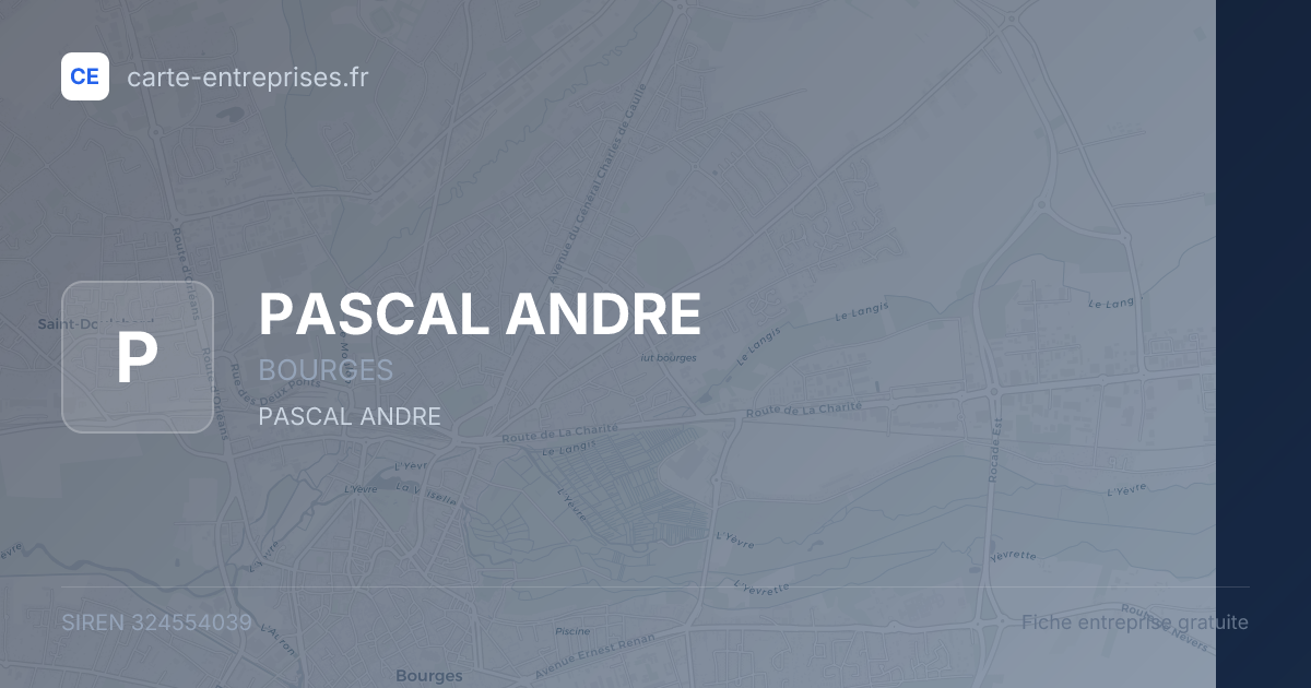 PASCAL ANDRE — 324554039 — fiche entreprise