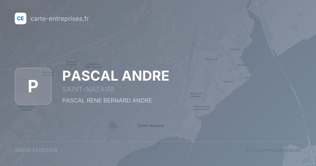 PASCAL ANDRE — 341912418 — fiche entreprise