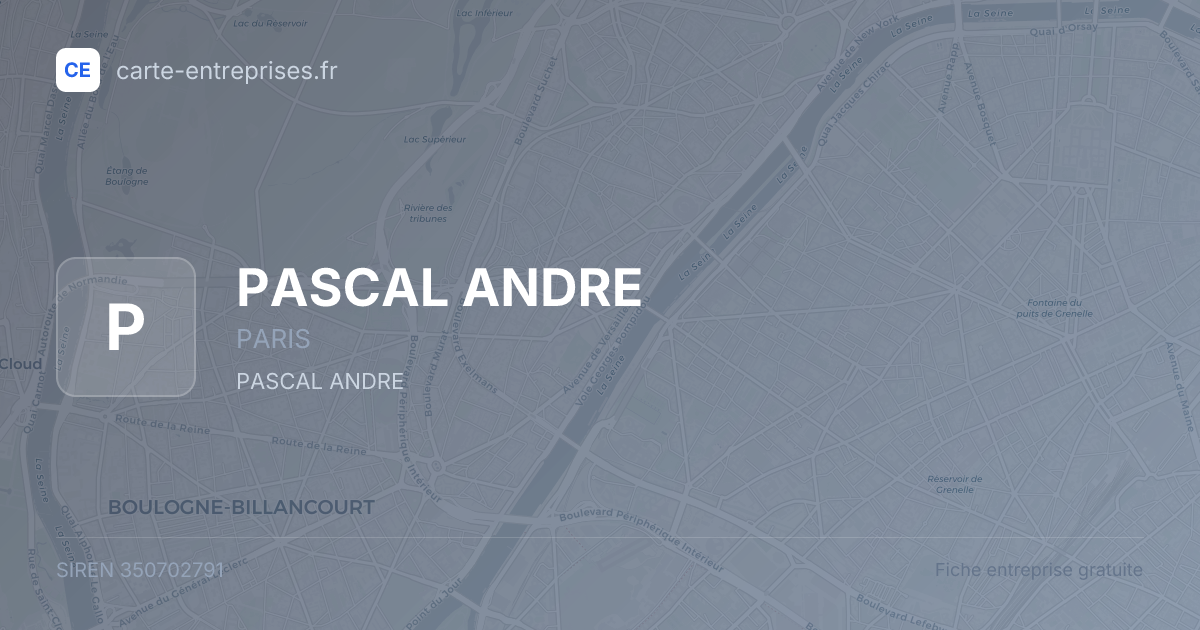 PASCAL ANDRE — 350702791 — fiche entreprise