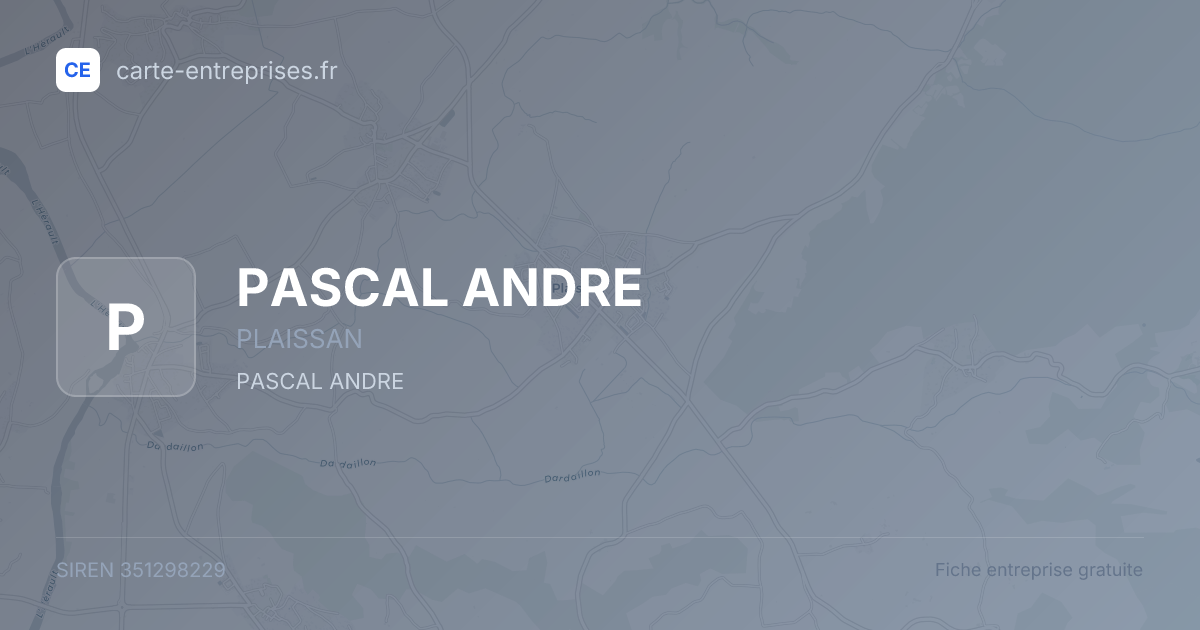 PASCAL ANDRE — 351298229 — fiche entreprise