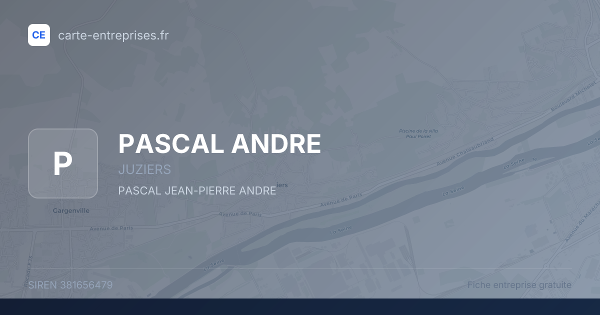 PASCAL ANDRE — 381656479 — fiche entreprise
