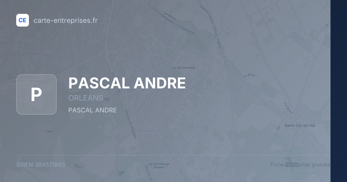 PASCAL ANDRE — 384571865 — fiche entreprise
