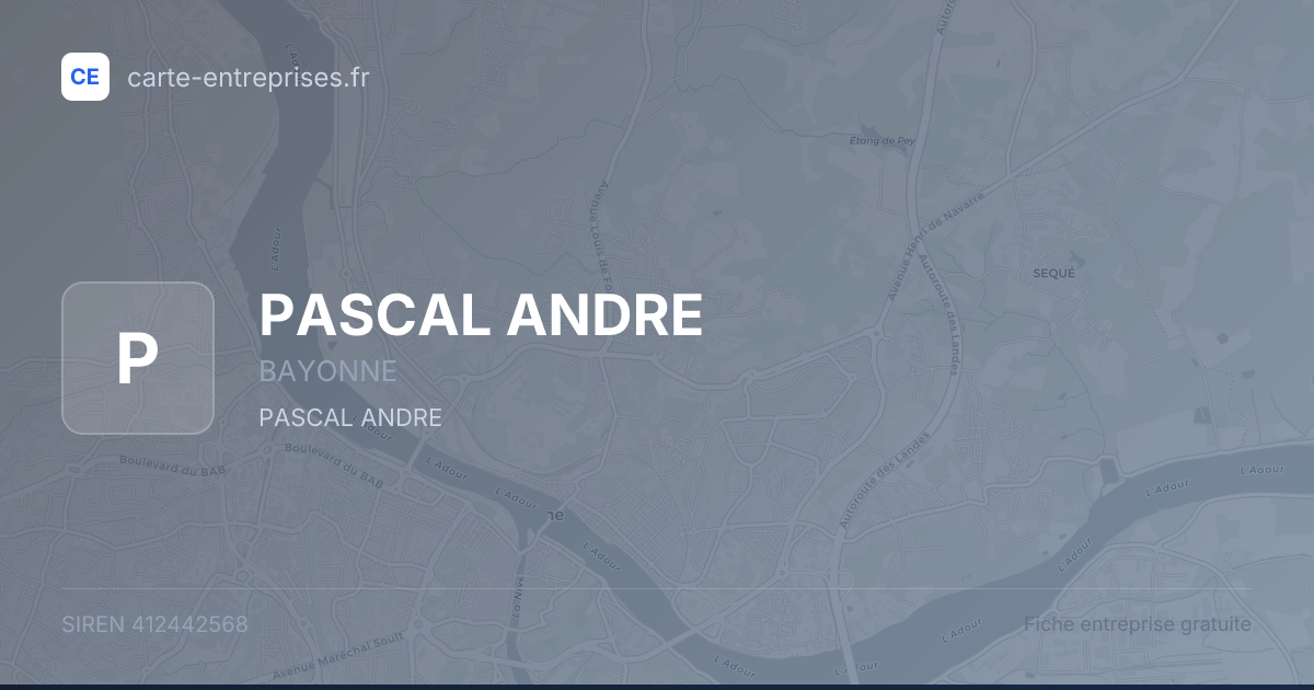 PASCAL ANDRE — 412442568 — fiche entreprise
