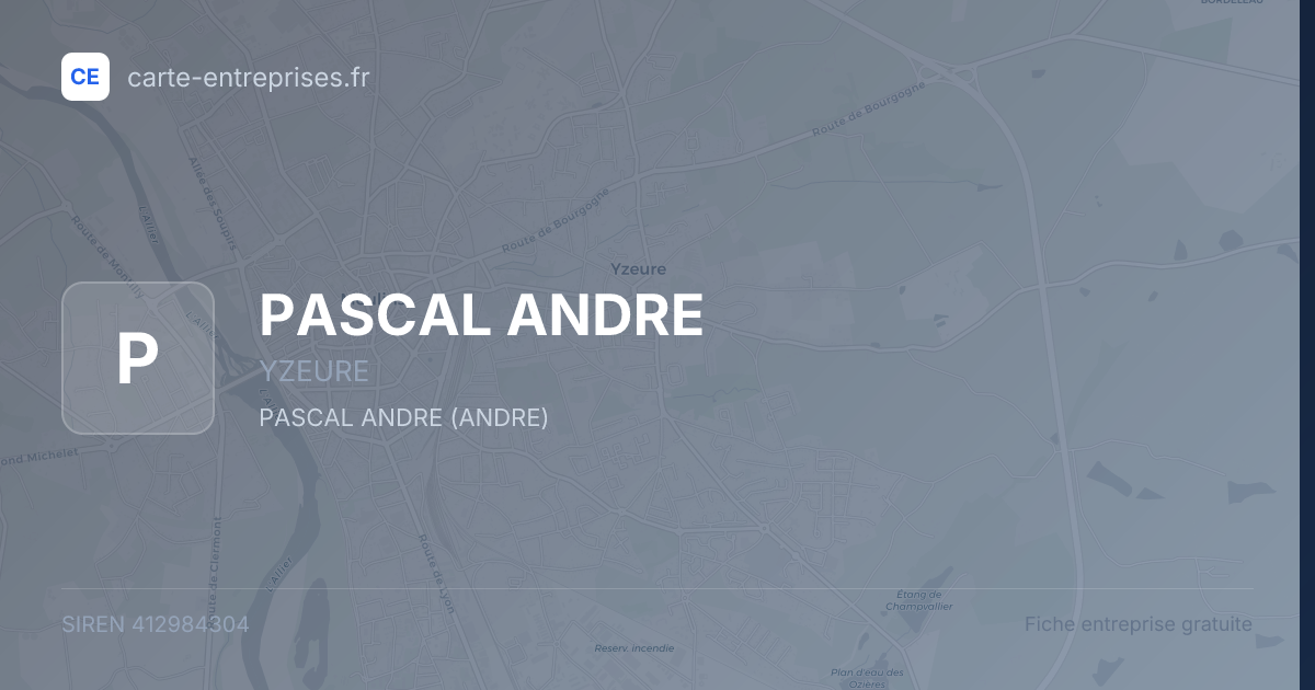 PASCAL ANDRE — 412984304 — fiche entreprise