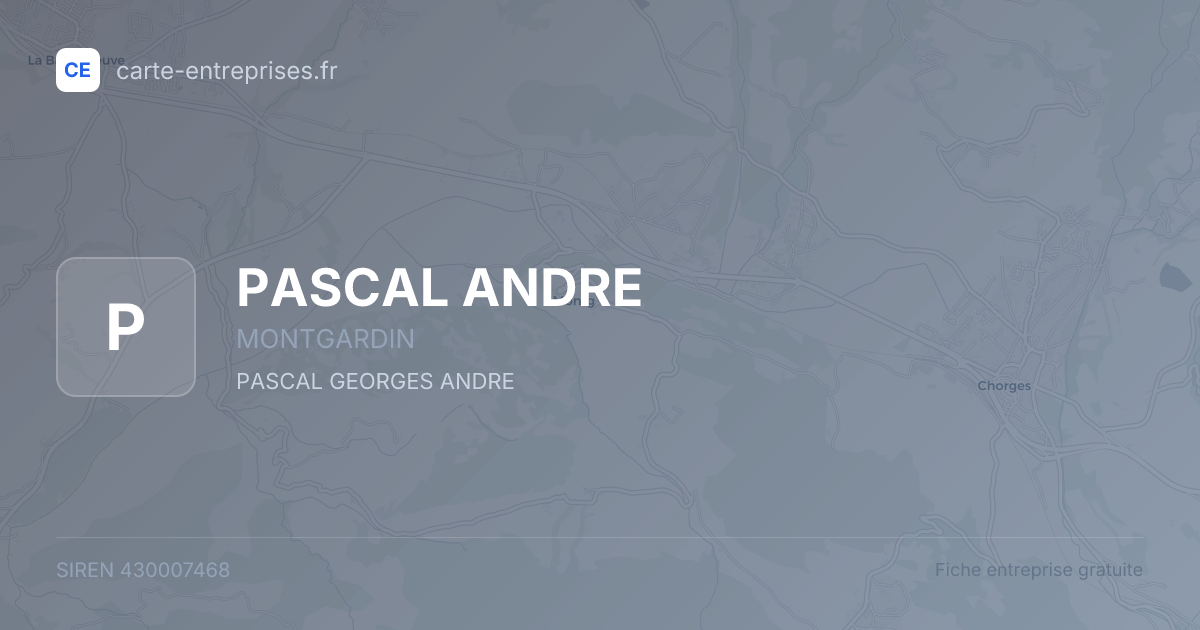 PASCAL ANDRE — 430007468 — fiche entreprise