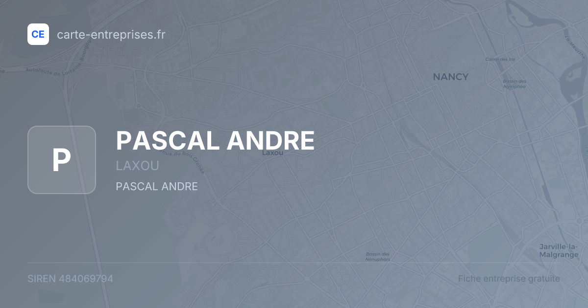 PASCAL ANDRE — 484069794 — fiche entreprise