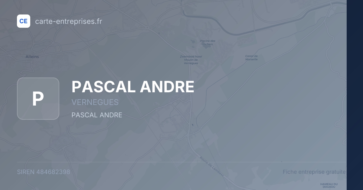 PASCAL ANDRE — 484682398 — fiche entreprise
